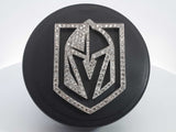 Vegas Golden Knights Custom Diamond Hockey Puck 7.00ctw (Prxz) 144010013845