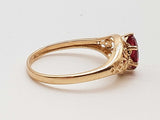 Pink Garnet 14k Yellow Gold 1.6g Ring Size 6.5 Do0426lxzde