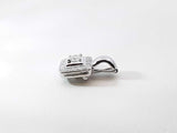 0.25 Ctw Princess-cut Diamond Halo Pendant In 14k White Gold 2.4g Fw0526ooxdu