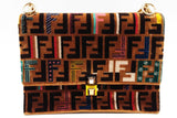 Fendi Velvet Ff Logo Vitello Dolce Fun Fair Kan I Shoulder Bag Eb0526lxxzde