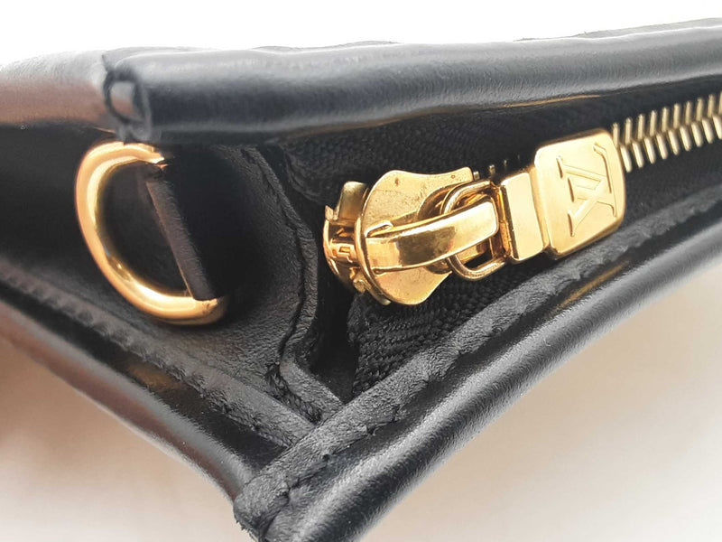 Louis Vuitton Raffia Calfskin Monogram Giant Pouch Sd0825lzxzsa