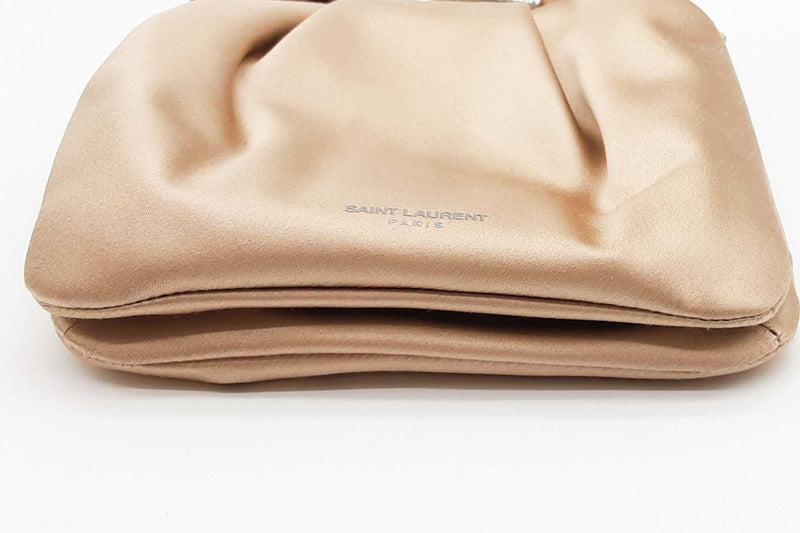 Yves Saint Laurent Satin Mini Pochon Top Handle Bag Eb1125rxzde