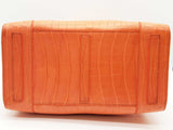 Ralph Lauren Soft Ricky Orange Alligator Leather Handbag Do0526oxzxde