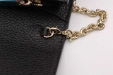 Salvatore Ferragamo Gancini Black Leather City Chain Wallet Eb1026orxsa