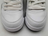Nike Air Jordan 5 Retro "White Cement" Leather Sneakers Size 8.5 Fw0225lxzdu