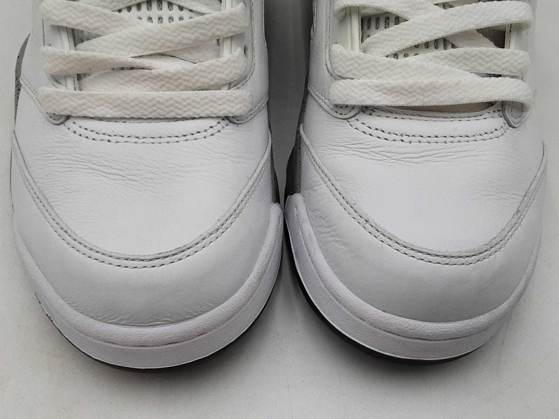 Nike Air Jordan 5 Retro "White Cement" Leather Sneakers Size 8.5 Fw0225lxzdu