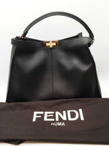 Fendi Peakaboo Black Leather Top Handle Bag Eb0926lwxzde