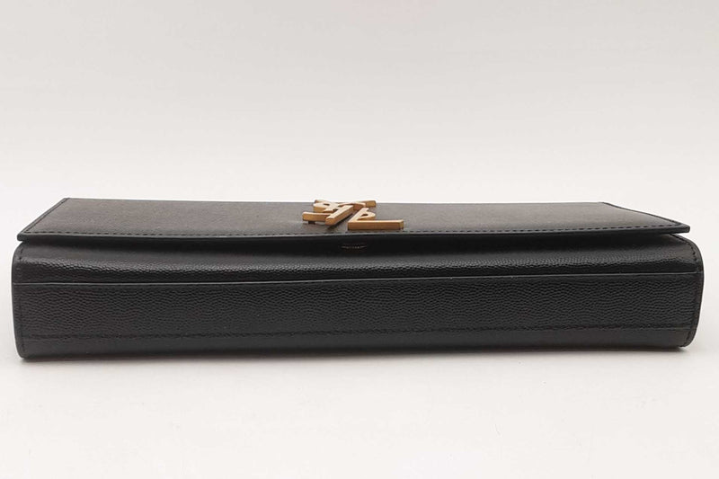 Yves Saint Laurent Kate Monogram Black Leather Clutch Eb1224orxsa