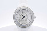 Christian Dior Viii Ceramic 33mm Quartz Mop Dial & Diamond Bezel Eb0326lxxzdu