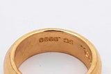 24k Yellow Gold Wedding Band Ring 18.1 Grams Size 7.5 Eb0526oxxzsa
