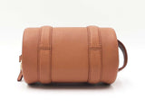 Marc Jacobs The Mini Duffle In Argan Oil Brown Oil Pebbled Leather Fw1026pxdu