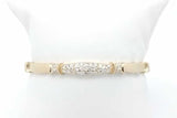 0.9cttw Diamond Hinged Bangle Bracelet 14k Yellow Gold 16.4 Grams Eb0926llrxsa