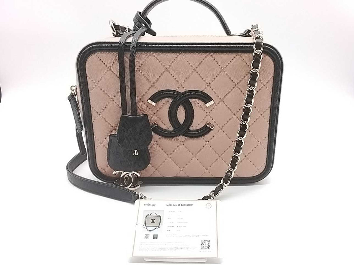 Chanel Filigree Vanity Tan Purse Vc0326lezxmia – Max Pawn