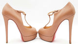 Christian Louboutin Calfskin Altapoppins 150 Beige Pumps Eb0525crdu