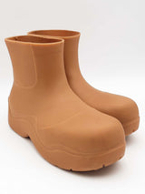 Bottega Veneta Puddle Rubber Ankle Boots Size 40 Eb0426lxzsa