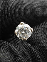 1.40 Cttw Diamond & 14k Yellow Gold Solitaire Stud Earrings 1.7 Grams Fw0725lixzdu