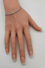 3.10 Cttw Lab-grown Diamond & 14k Gold Tennis Bracelet 5.5g  7 Inch Fw0326llzxdu