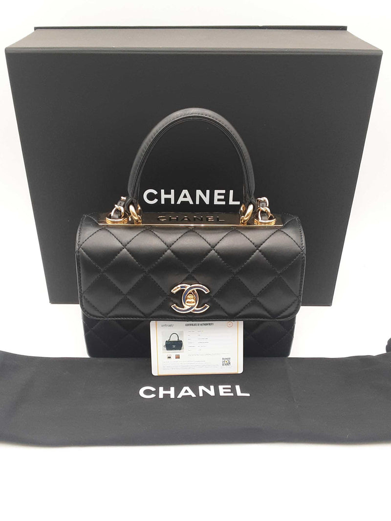 Chanel Quilted Lambskin Leather Small Trendy Handbag Sd0825lrzxsa