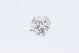 4.00ctw Lab Grown Diamond Stud Earring In 14k White Gold 1.9 Grams Eb0925ccrdu