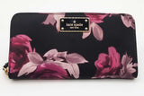 Kate Spade Nylon Floral Zip Around Wallet Eb0825rde
