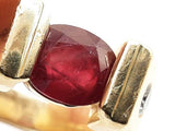 Ruby Solid 14k Yellow Gold 20.1g Ring Size 14.25 Do0526lcxzde