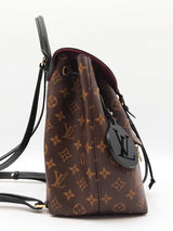 Louis Vuitton Montsouris Pm Backpack In Monogram Coated Canvas & Black Leather Fw0726lxzxdu