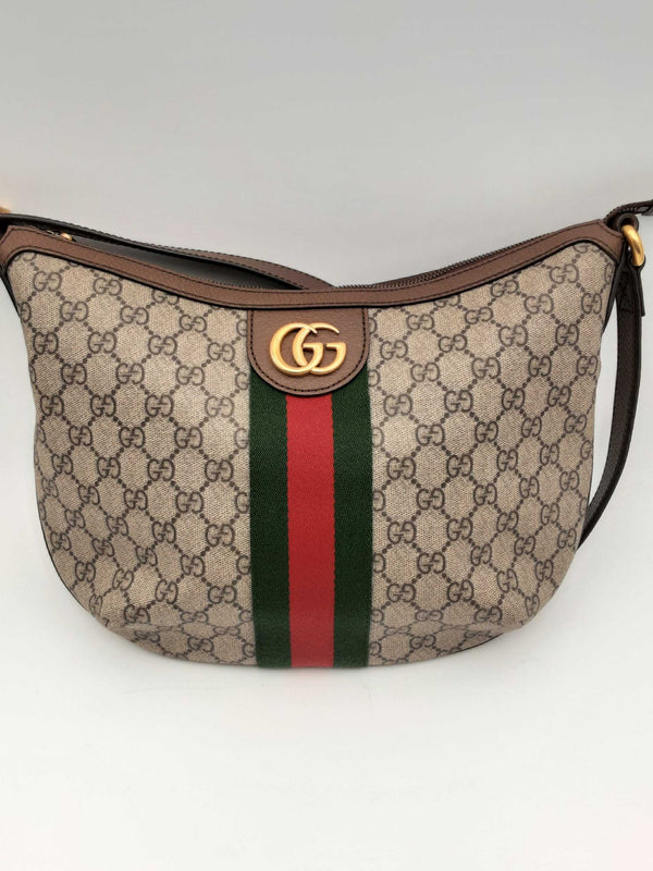 Gucci Gg Monogram Supreme Canvas Ophidia Shoulder Bag Eb0824wxzsa