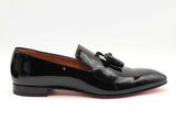 Christian Louboutin Dandelion Tassel Loafers In Patent Leather Sz 46 Fw0226oxzdu