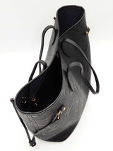 Louis Vuitton Neverfull Mm In Black Monogram Empreinte Leather Fw0726crxdu