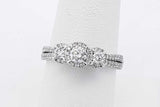 0.3cttw Diamond Ring In 10k White Gold 2.7 Grams Size 7.5 Eb0826wrxsa