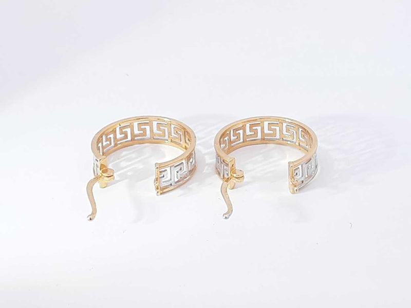 18k Yellow Gold Hoop Earrings 3 Grams Aa0825lpzsa