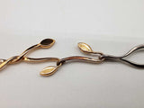 Louis Vuitton Leaf Mirror Crystals Metal Alloy 80.0g Long Chain Do1125wxzde