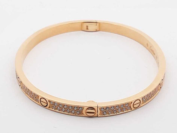Cartier Love Bracelet 18k Yellow Gold Diamond Paving Sd0625izxzsa