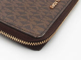 Michael Kors Jet Set Zip Wallet Brown Aa0126orsa