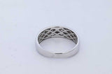 0.11cttw Diamond Ring In 14k White Gold 5.7 Grams Size 9.25 Eb1026orxde