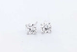 Approx. 2.44ctw Lab Grown Diamond Stud Earrings 14k White Gold 2.2g Eb1224pxzsa