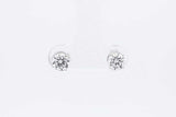 1.0cttw Lab Grown Diamond Stud Earrings In 14k White Gold 0.9 Grams Eb0326orxsa