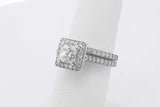 1.1cttw Diamond Ring In 14k White Gold 6.1 Grams Size 5.5 Eb0425srxsa