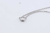 0.10ctw Diamond Necklace In 10k White Gold 2.2 Grams 18 Inch Eb0525llxdu