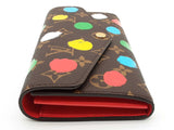 Louis Vuitton X Yayoi Kusama Monogram Multicolor Sarah Wallet Do0626rxzde