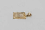 10k Yellow Gold Letter M Filigree Pendant 1.1 Grams Eb0826pxsa