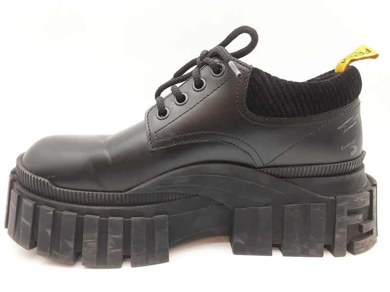 Fendi Black Leather Platform Boots Size 10 Mens Do0425wxzde