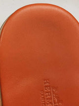 Hermès Thong Sandals In Orange H Leather Size 12 Fw0926rxzdu