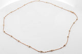 14k Yellow Gold Beaded Box Chain Necklace 4.6 Grams 18.5 Inch Eb0526wxzsa