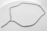 14k White Gold Diamond Necklace 29 Grams 15 Inch Eb0626orxzsa