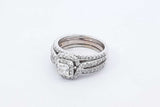1.38ctw Diamond Ring In 14k White Gold 7.9 Grams Size 6.5 Eb1225lxxzdu