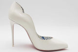 Christian Louboutin White Patent Leather Hot Chick Heels Size 37 Eb0726orxsa