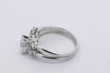 2.34cttw Diamond Ring In 14k White Gold 5.1 Grams Size 7.5 Eb1225oxxzsa