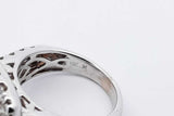 3.01cttw Diamond Ring In 10k White Gold 8.5 Grams Size 7 Eb1125irxsa