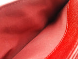 Chanel Red Quilted Cavier Leather Wallet Do0325erxde